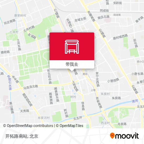 开拓路南站地图
