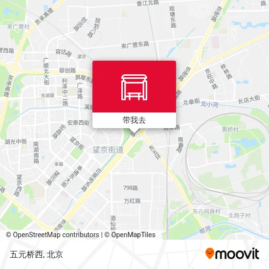 五元桥西地图