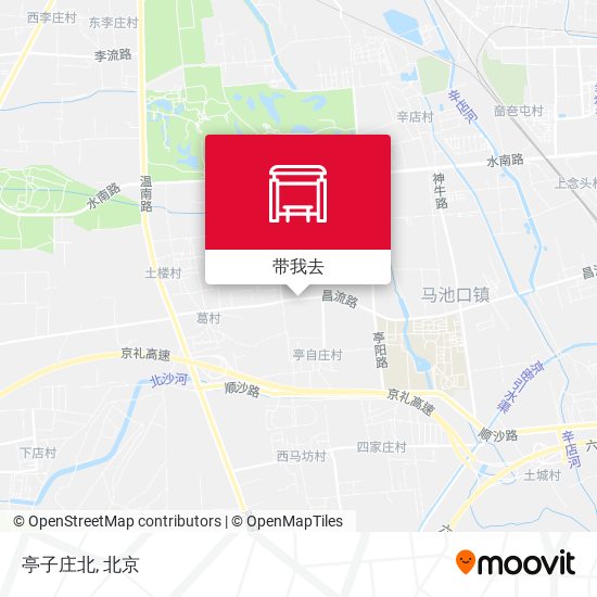 亭子庄北地图