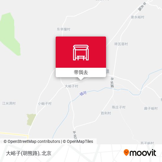 大峪子(胡熊路)地图