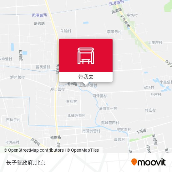 长子营政府地图