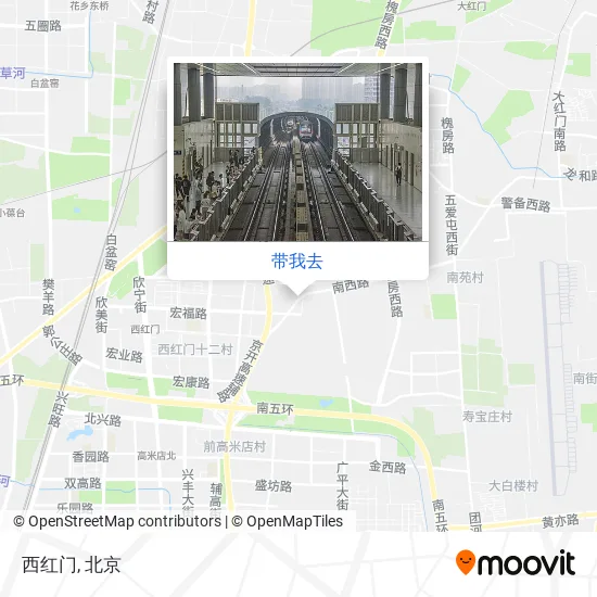 西红门地图