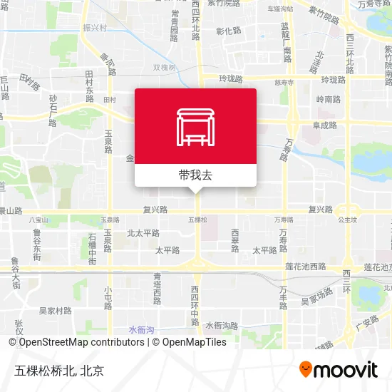 五棵松桥北地图