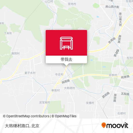 大韩继村路口地图