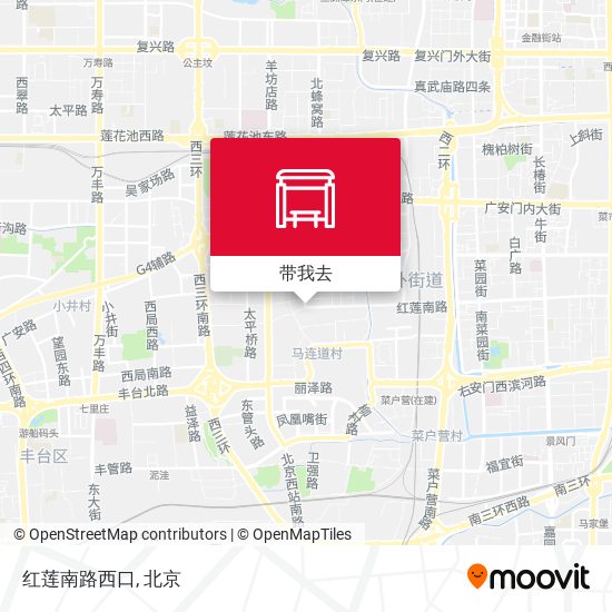 红莲南路西口地图
