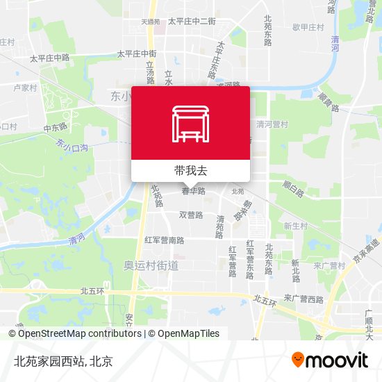 北苑家园西站地图