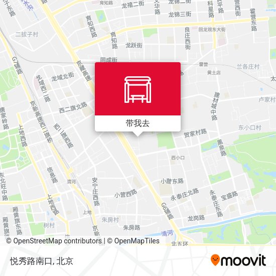 悦秀路南口地图