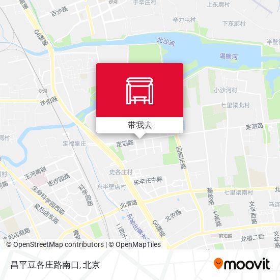 昌平豆各庄路南口地图