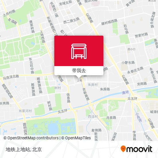 地铁上地站地图