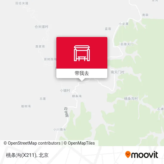 桃条沟(X211)地图