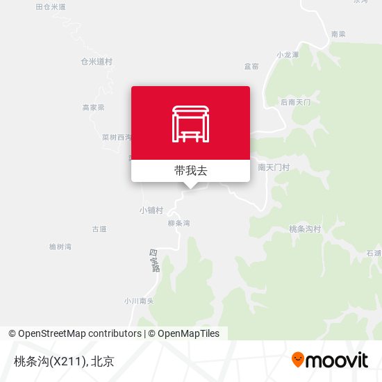 桃条沟(X211)地图