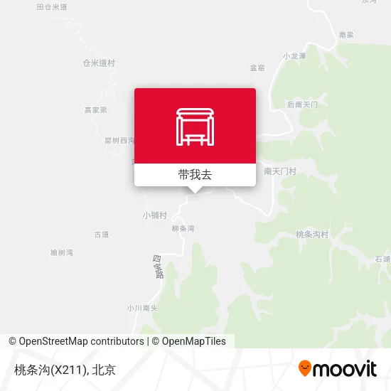 桃条沟(X211)地图