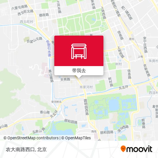 农大南路西口地图