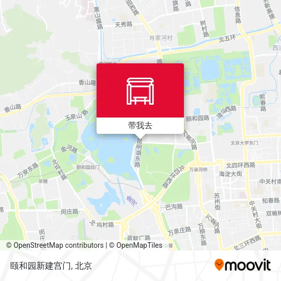 颐和园新建宫门地图