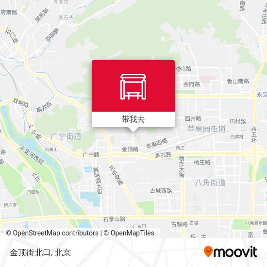 金顶街北口地图
