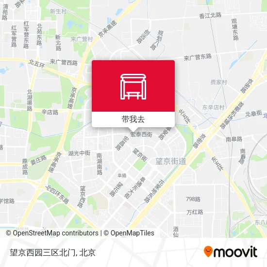 望京西园三区北门地图