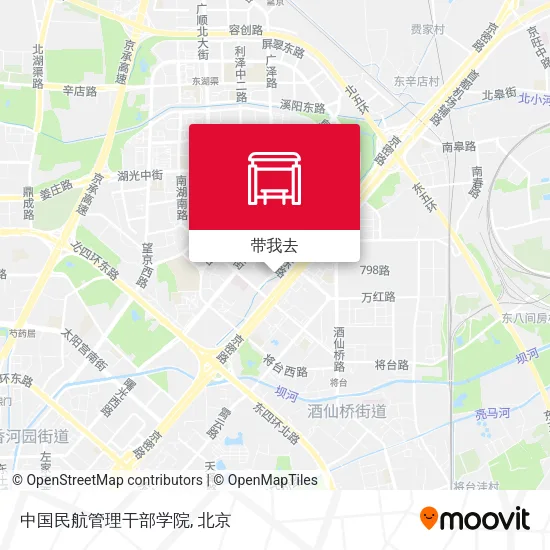 中国民航管理干部学院地图