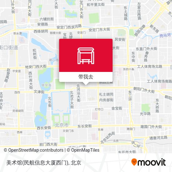 美术馆(民航信息大厦西门)地图