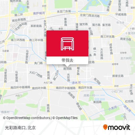 光彩路南口地图