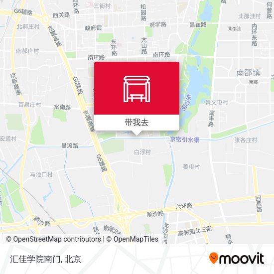 汇佳学院南门地图