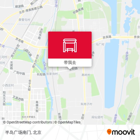 半岛广场南门地图