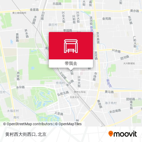 黄村西大街西口地图