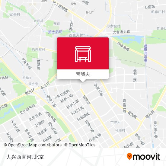 大兴西直河地图