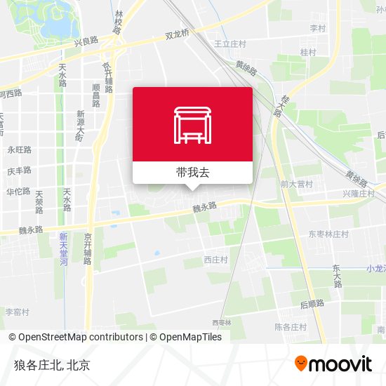 狼各庄北地图