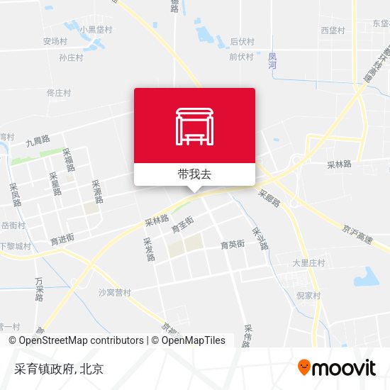 采育镇政府地图