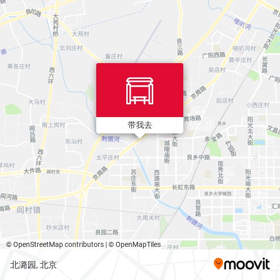 北潞园地图