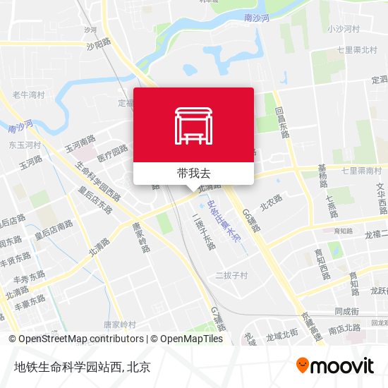 地铁生命科学园站西地图
