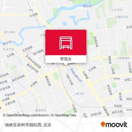 地铁生命科学园站西地图
