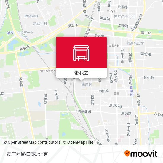 康庄西路口东地图