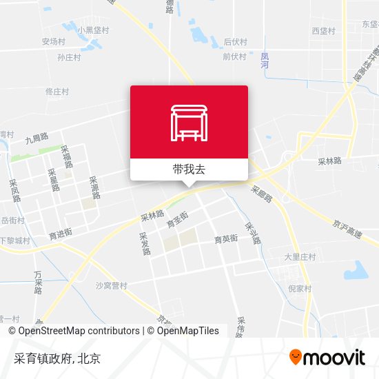 采育镇政府地图