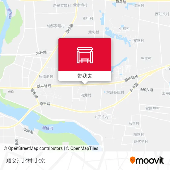 顺义河北村地图