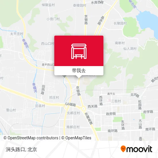 涧头路口地图