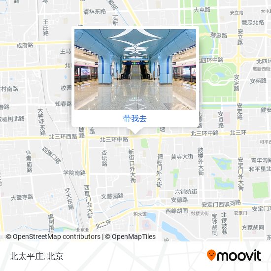 北太平庄地图