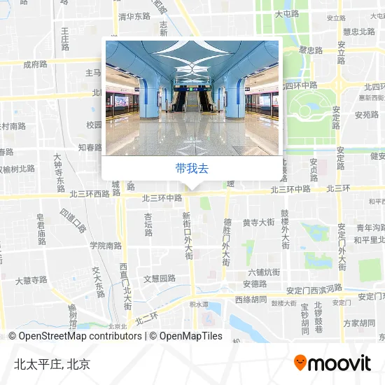 北太平庄地图