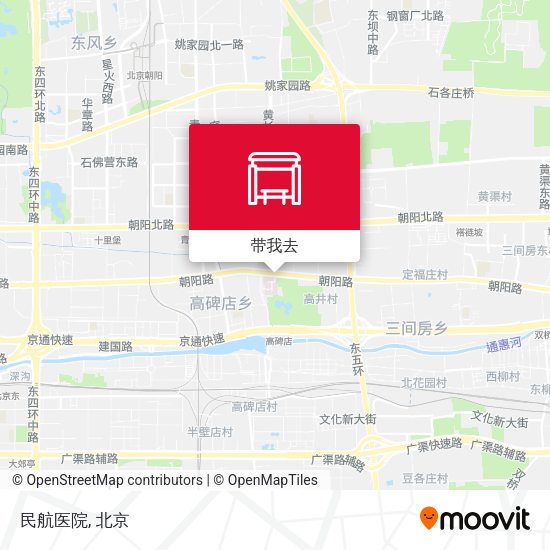 民航医院地图