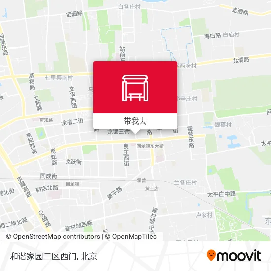 和谐家园二区西门地图