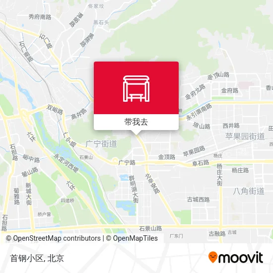 首钢小区地图