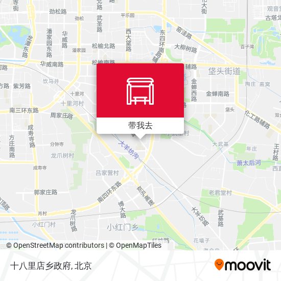 十八里店乡政府地图