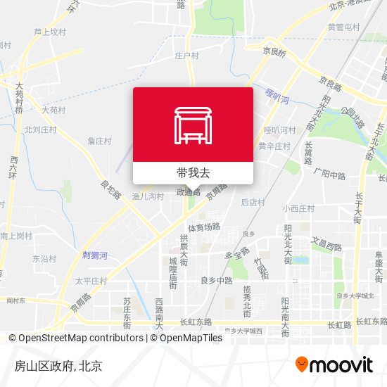 房山区政府地图
