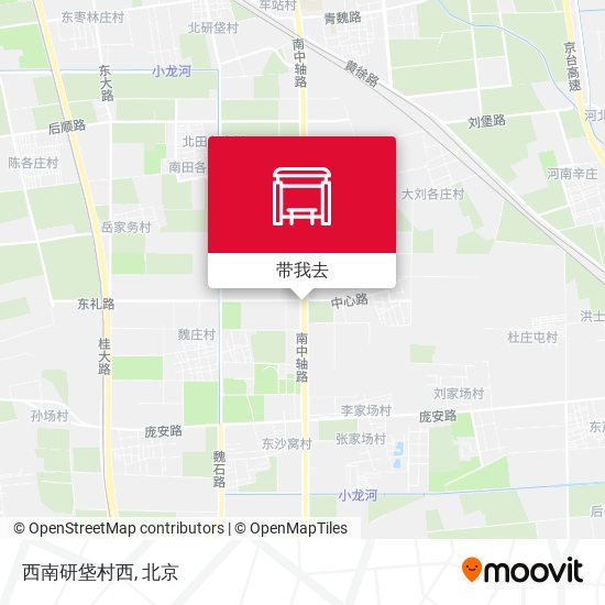 西南研垡村西地图