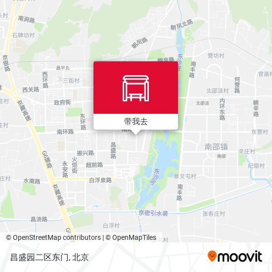 昌盛园二区东门地图