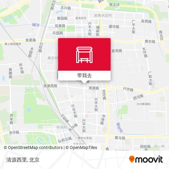 清源西里地图