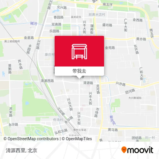 清源西里地图