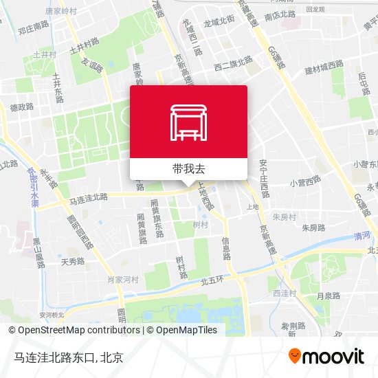 马连洼北路东口地图