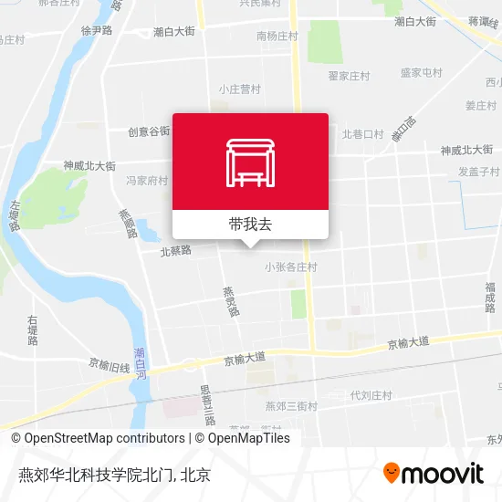 燕郊华北科技学院北门地图
