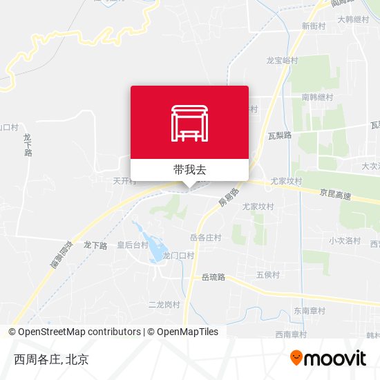 西周各庄地图